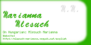 marianna mlesuch business card